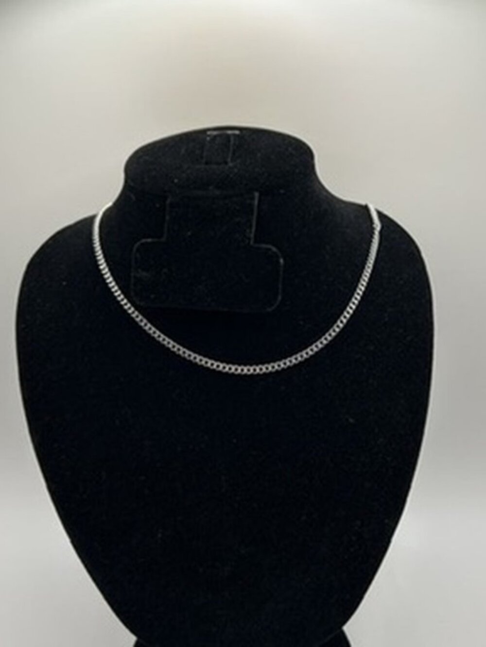 Womens 3mm Real Silver Cuban Chain Plated Stainless Steel 16 Inch Waterproof